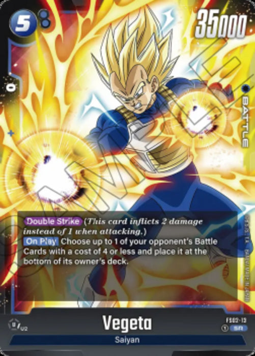 Vegeta (FS02-13) (V.1) FS02 Super Rare Englisch