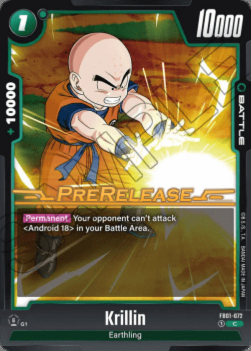 Krillin (FB01-072) FB01P Common Englisch