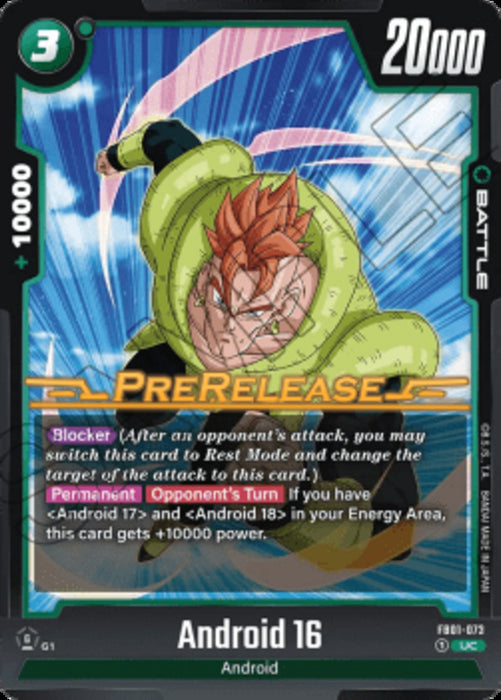 Android 16 (FB01-073) FB01P Uncommon Englisch