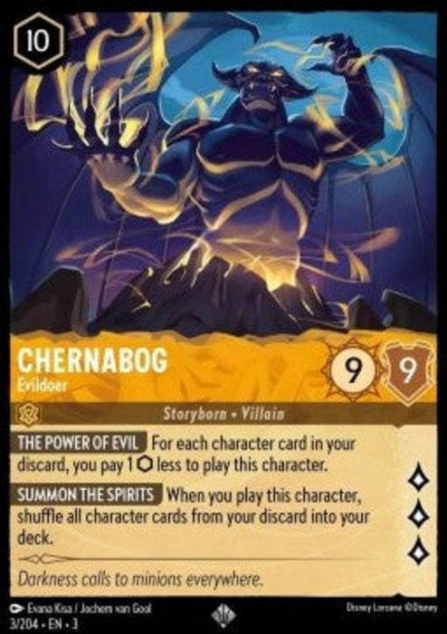 Chernabog - Evildoer (V.1) 3INK-003 Super Rare Englisch