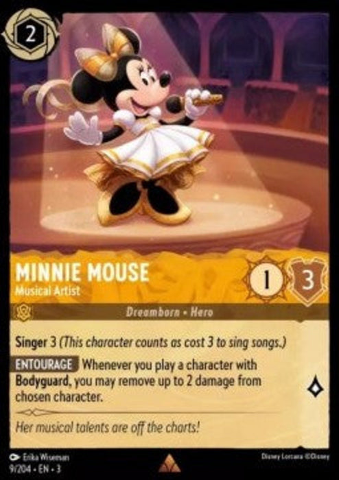 Minnie Mouse - Musical Artist 3INK-009 Rare Englisch