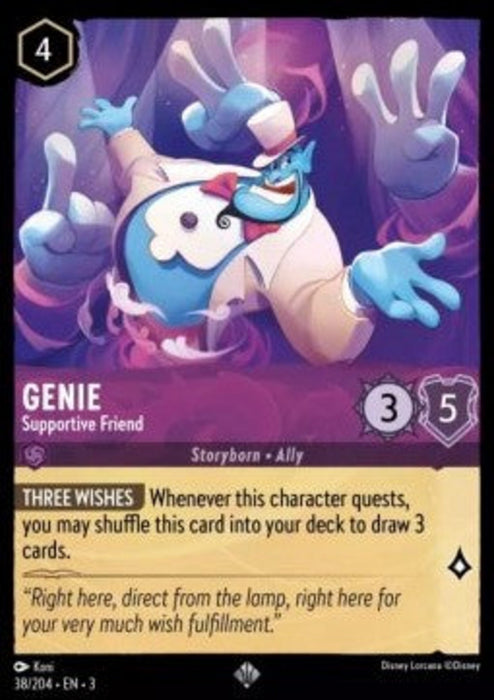 Genie - Supportive Friend 3INK-038 Super Rare Englisch