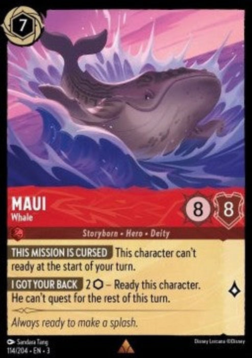 Maui - Whale 3INK-114 Rare Englisch