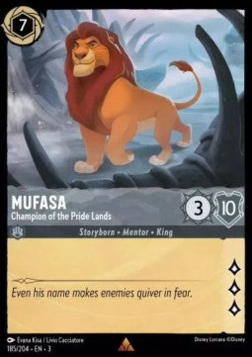 Mufasa - Champion of the Pride Lands 3INK-185 Rare Englisch