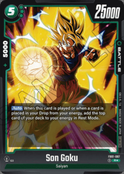Son Goku (FB01-087) (V.1) FWUP Rare Englisch