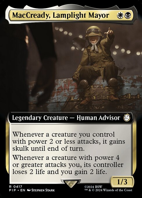 MacCready, Lamplight Mayor (V.1) XPIP-417 Rare Englisch