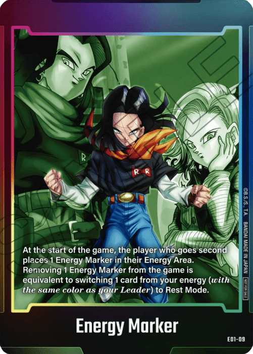 Energy Marker "Android 17 & 18" (V.1) UP Token Englisch