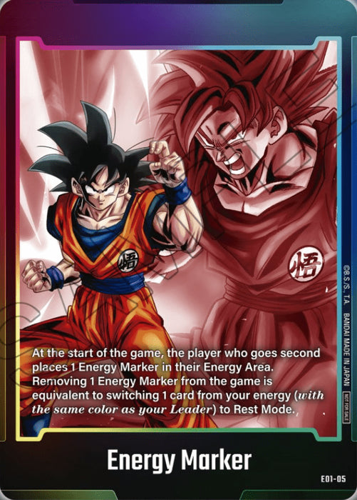 Energy Marker "Son Goku V2" (V.1) UP Token Englisch