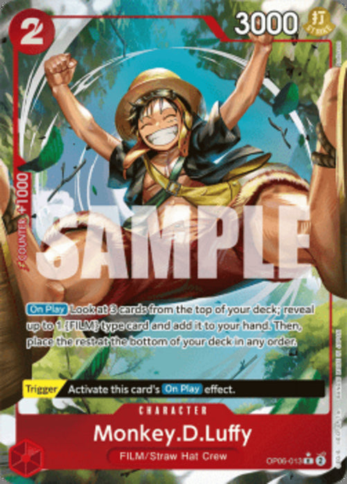 Monkey.D.Luffy (OP06-013) (V.2) OP06 Alternate Art Englisch