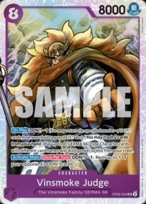 Vinsmoke Judge (OP06-062) (V.1) OP06 Super Rare Englisch