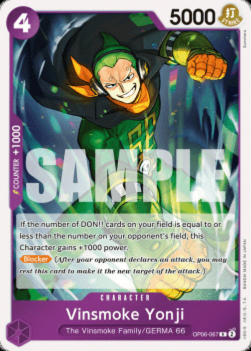 Vinsmoke Yonji (OP06-067) OP06 Rare Englisch