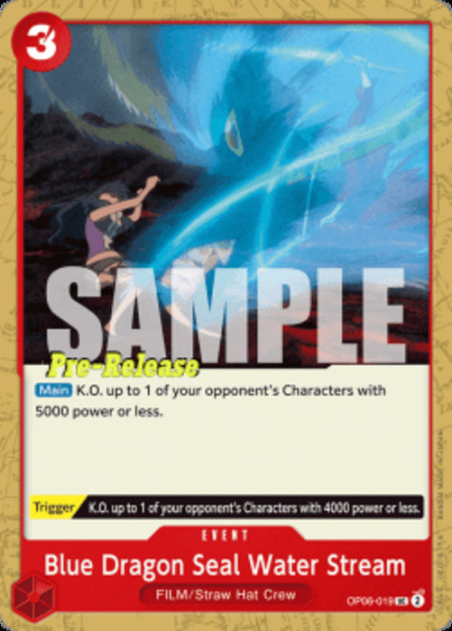 Blue Dragon Seal Water Stream (OP06-019) OP06P Uncommon Englisch