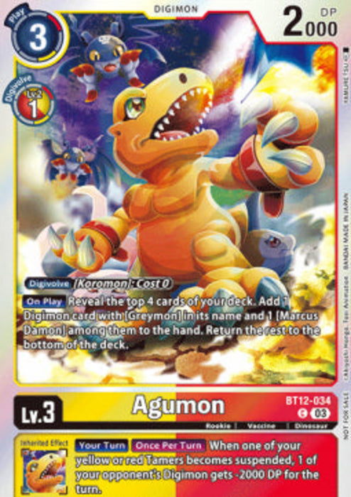 Agumon (BT12-034) OTPE Alternative Art Englisch