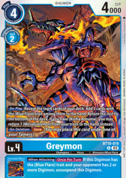 Greymon (BT10-019) OTPE Alternative Art Englisch