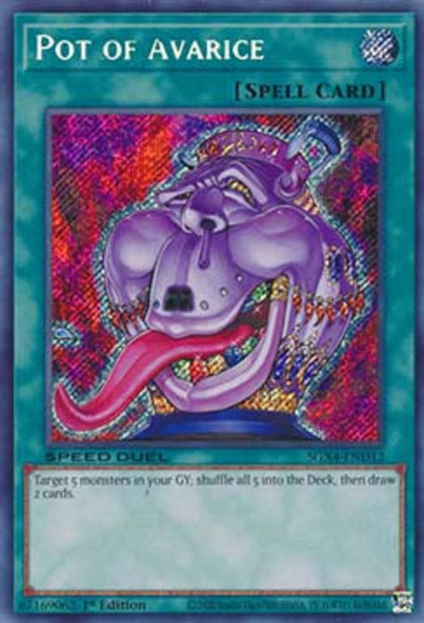 Pot of Avarice (V.2) SGX4-END12 Secret Rare Englisch