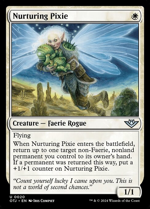 4x Nurturing Pixie - Outlaws Of Thunder Junction - MTG Uncommon - Near Mint