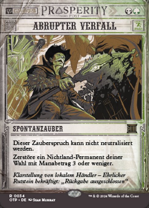 Magic: Abrupt Decay