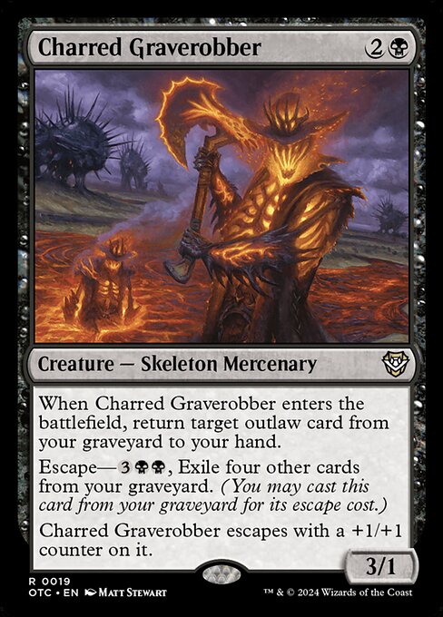 Magic: Charred Graverobber