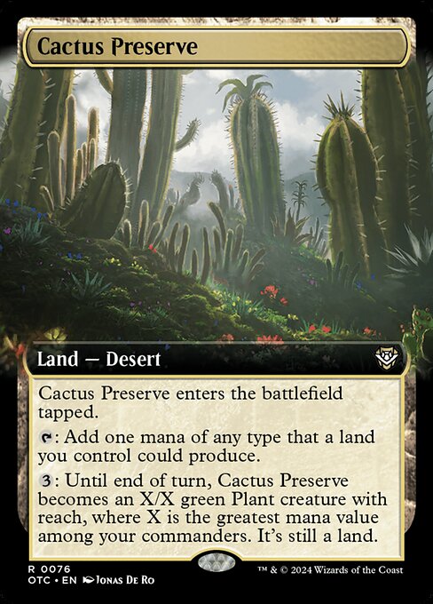 Cactus Preserve XOTC-76 Rare Englisch