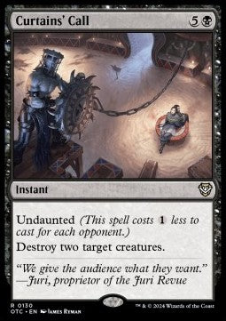 Curtains' Call OTC-130 Rare Englisch
