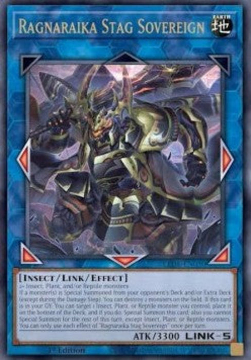 Ragnaraika Stag Sovereign (V.1) LEDE-EN050 Ultra Rare Englisch