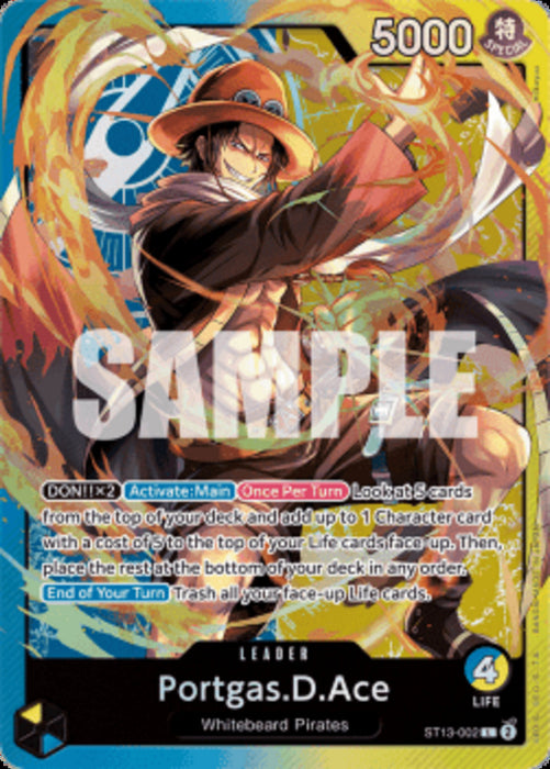 Portgas.D.Ace (ST13-002) (V.1) ST-13 Leader Englisch