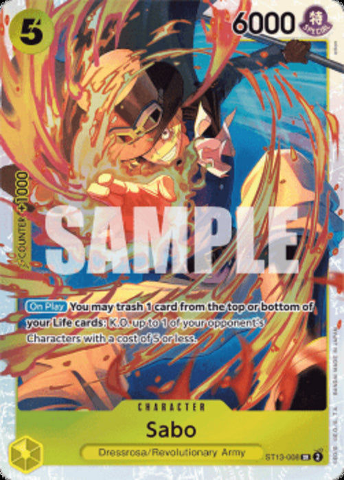 Sabo (ST13-008) (V.1) ST-13 Super Rare Englisch
