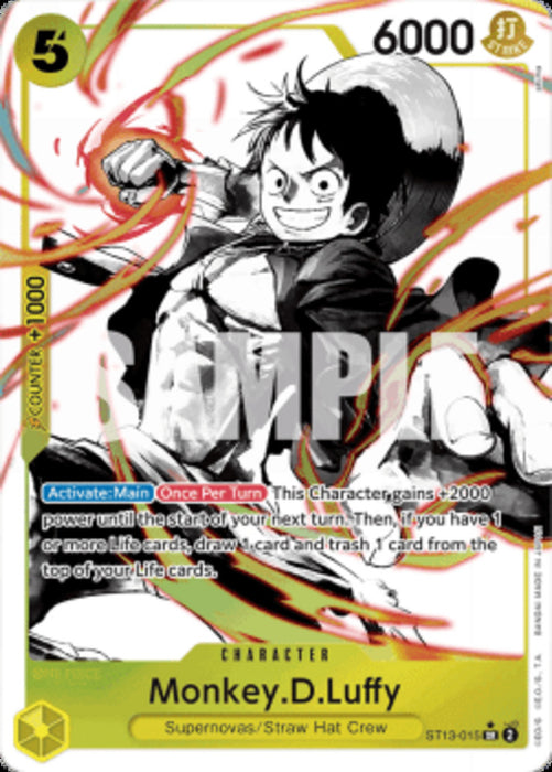 Monkey.D.Luffy (ST13-015) (V.2) ST-13 Alternate Art Englisch