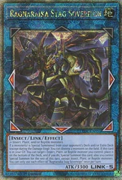 Ragnaraika Stag Sovereign (V.2) LEDE-EN050 Quarter Century Secret Rare Englisch