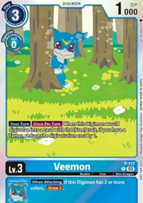 Veemon (P-117) (V.1) BT-16P Alternative Art Englisch