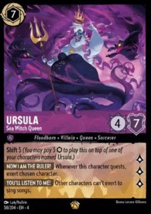 Ursula - Sea Witch Queen (V.1) 4URS-058 Legendary Englisch