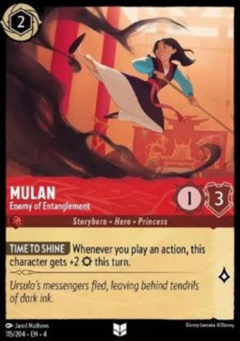 Mulan - Enemy of Entanglement 4URS-115 Uncommon Englisch