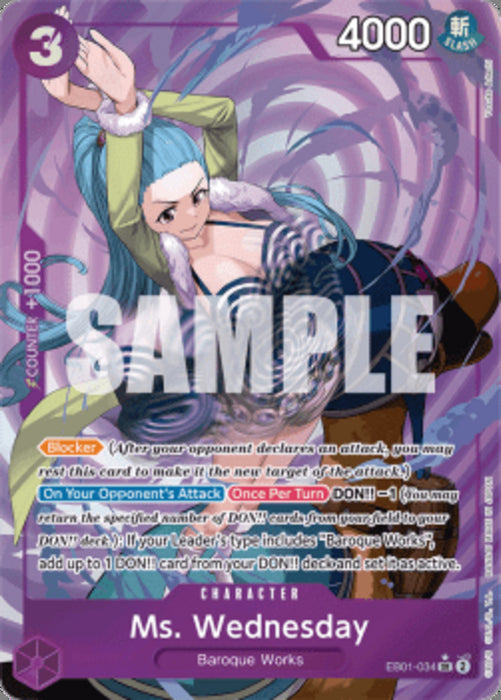 Ms. Wednesday (EB01-034) (V.2) EB01 Alternate Art Englisch