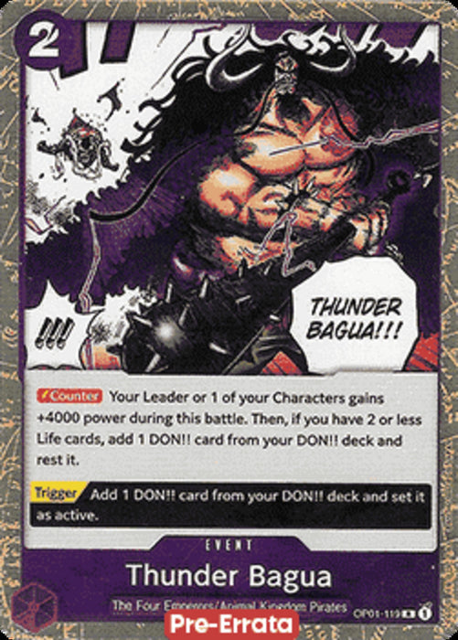 Thunder Bagua (OP01-119) OP01E Rare Englisch