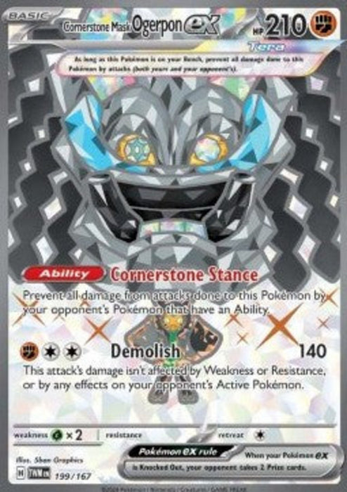 Cornerstone Mask Ogerpon ex TWM-199 Ultra Rare Englisch