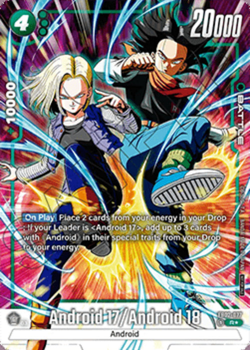 Android 17 / Android 18 (FB02-077) (V.2) FWUP Rare Englisch