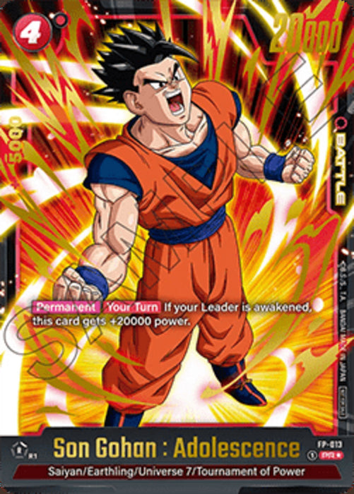 Son Gohan : Adolescence (FP-013) (V.2) FWP Promo Englisch