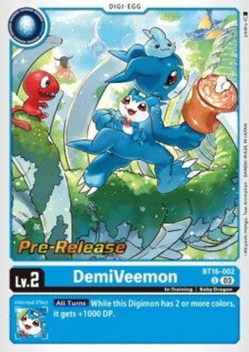 DemiVeemon (BT16-002) (V.1) BT-16P Uncommon Englisch