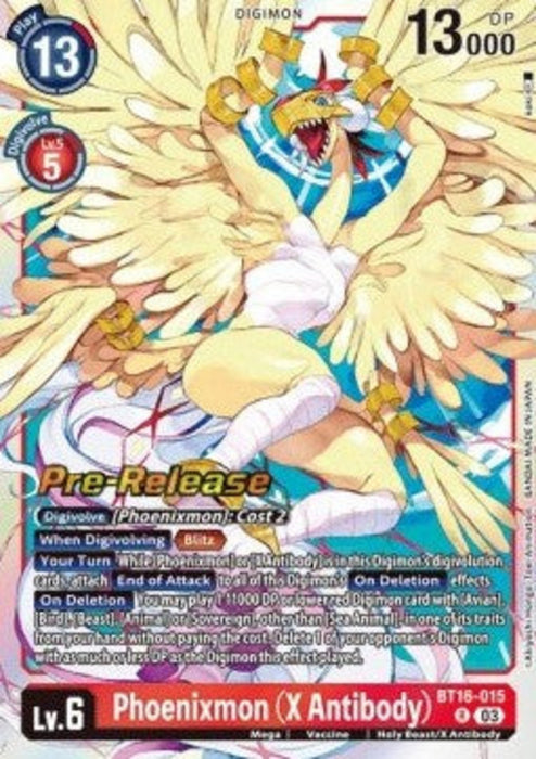 Phoenixmon (X Antibody) (BT16-015) BT-16P Rare Englisch