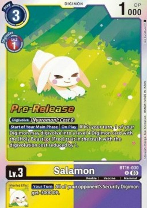 Salamon (BT16-030) BT-16P Rare Englisch