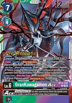 Digimon GranKuwagamon Ace (BT16-046) BT-16P Rare Englisch kaufen ...