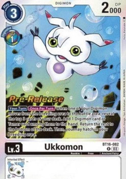 Ukkomon (BT16-082) BT-16P Rare Englisch