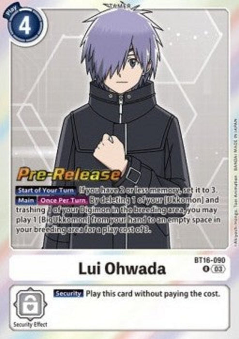 Lui Ohwada (BT16-090) BT-16P Rare Englisch