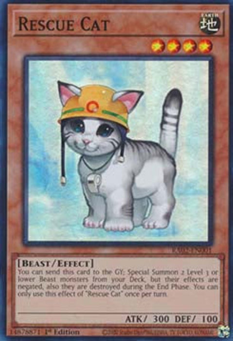 Rescue Cat (V.1) RA02-EN001 Super Rare Englisch