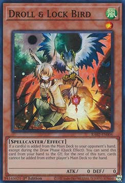 Droll & Lock Bird (V.1) RA02-EN006 Super Rare Englisch