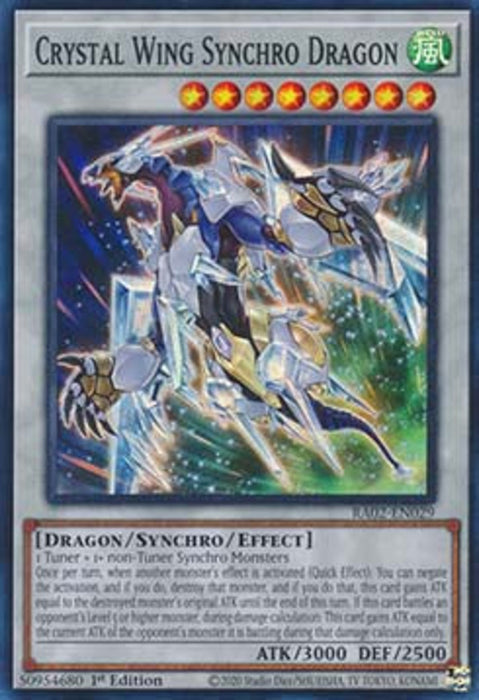 Crystal Wing Synchro Dragon (V.1) RA02-EN029 Super Rare Englisch