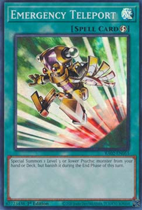 Emergency Teleport (V.1) RA02-EN053 Super Rare Englisch