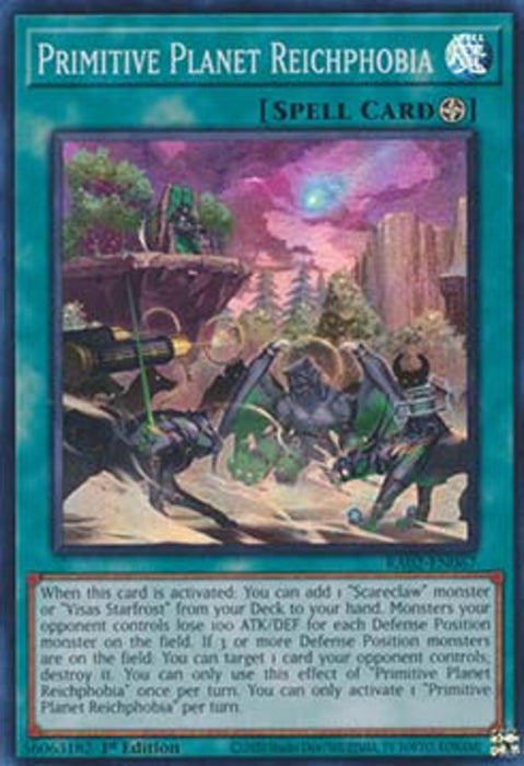 Primitive Planet Reichphobia (V.1) RA02-EN067 Super Rare Englisch