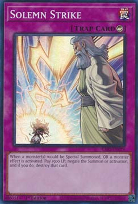 Solemn Strike (V.1) RA02-EN079 Super Rare Englisch