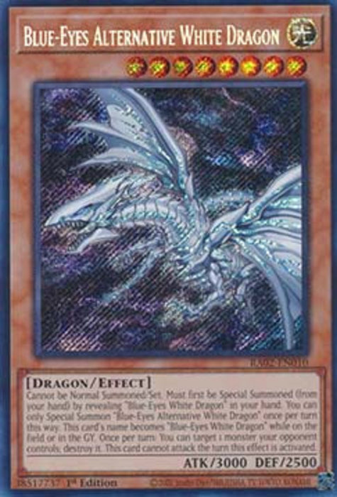 Blue-Eyes Alternative White Dragon (V.3) RA02-EN010 Secret Rare Englisch